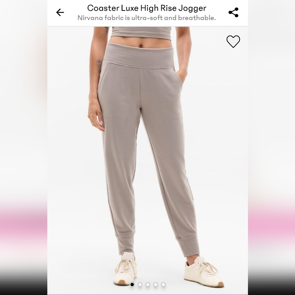 NWT Athleta Coaster Luxe High Rise Jogger In XS - Picture 2 of 13